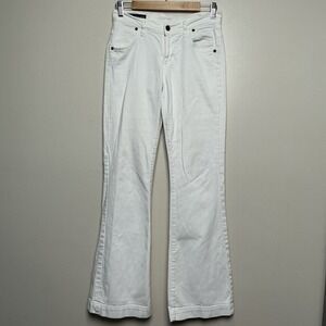 Citizens of Humanity Hutton Stretch Jeans White Size 25 High Rise Wide Leg USA
